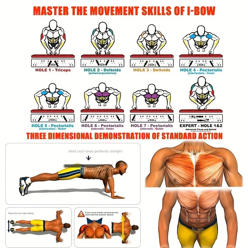 Kit de Flexiones Multiángulo Portátil