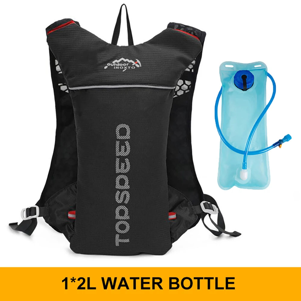 Mochila ultraligera de 5L para correr al aire libre, chaleco para correr de hidratación, bolsa transpirable para bicicleta de maratón, bolsa para correr y Fitness