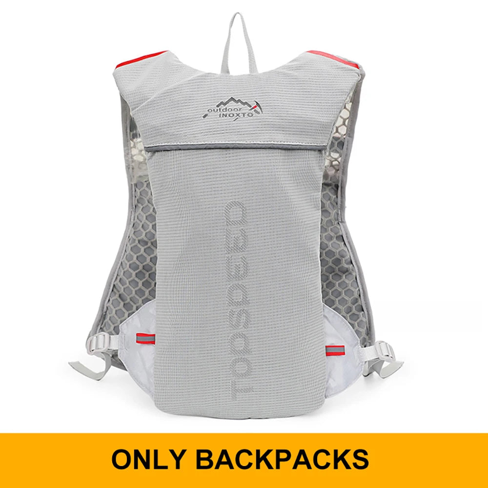 Mochila ultraligera de 5L para correr al aire libre, chaleco para correr de hidratación, bolsa transpirable para bicicleta de maratón, bolsa para correr y Fitness