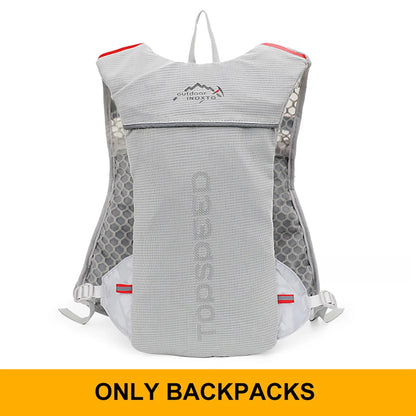 Mochila ultraligera de 5L para correr al aire libre, chaleco para correr de hidratación, bolsa transpirable para bicicleta de maratón, bolsa para correr y Fitness