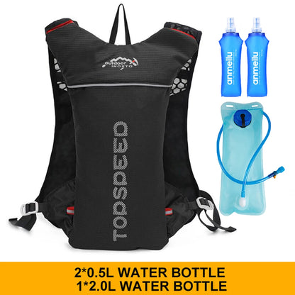Mochila ultraligera de 5L para correr al aire libre, chaleco para correr de hidratación, bolsa transpirable para bicicleta de maratón, bolsa para correr y Fitness
