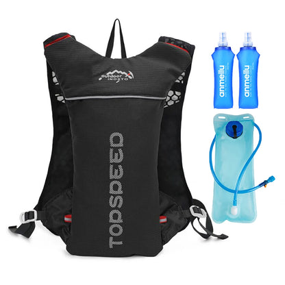 Mochila ultraligera de 5L para correr al aire libre, chaleco para correr de hidratación, bolsa transpirable para bicicleta de maratón, bolsa para correr y Fitness