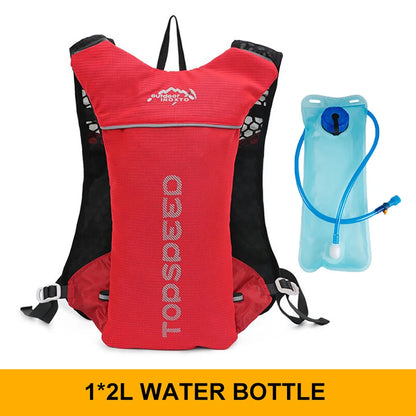 Mochila ultraligera de 5L para correr al aire libre, chaleco para correr de hidratación, bolsa transpirable para bicicleta de maratón, bolsa para correr y Fitness