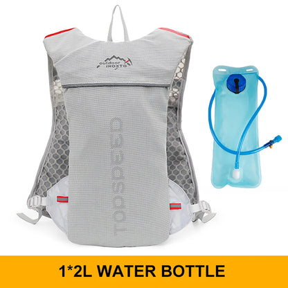 Mochila ultraligera de 5L para correr al aire libre, chaleco para correr de hidratación, bolsa transpirable para bicicleta de maratón, bolsa para correr y Fitness
